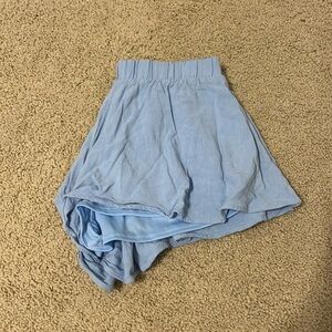Altar’d State Flowy Blue Shorts
